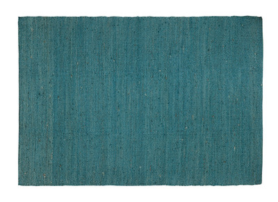 Tapis bleu canard jute 200x300cm GUNNY