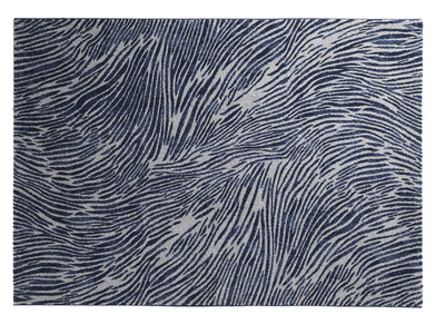 Tapis bleu et gris &agrave; motifs 160 x 230 cm SEA