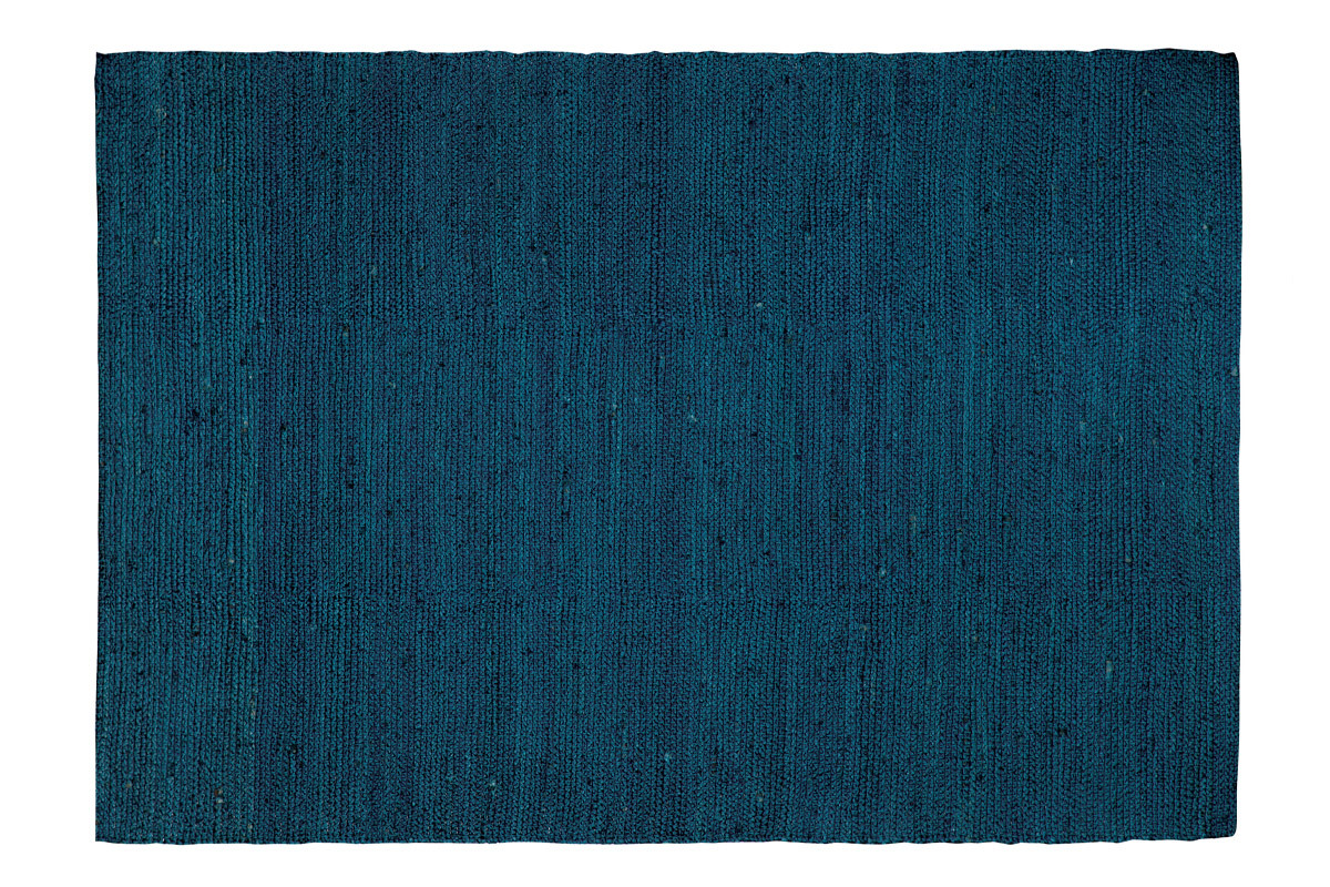 Tapis bleu jute 170x240 cm GUNNY
