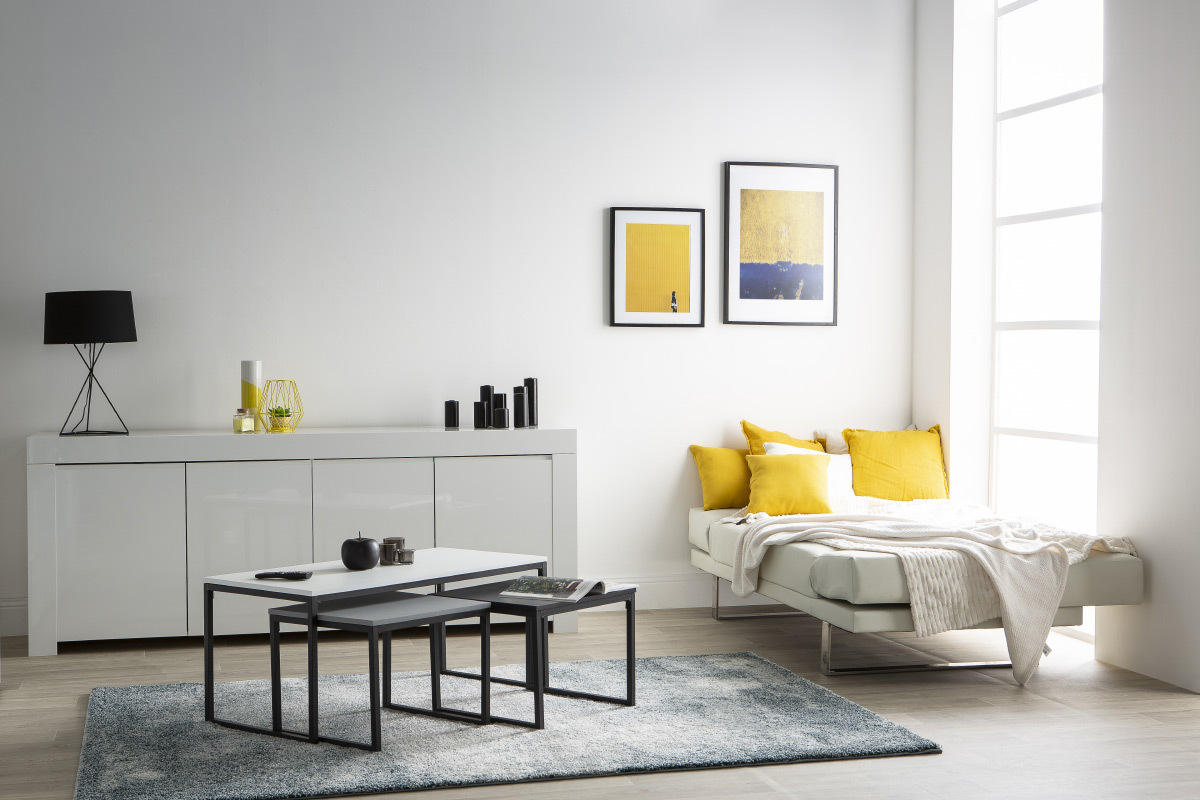 Tapis bleu moderne en polypropylne 160x230 cm CHLOE