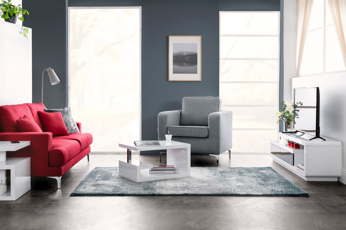 Tapis bleu moderne en polypropylne 160x230 cm CHLOE