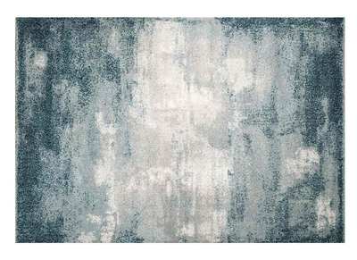 Tapis bleu moderne en polypropyl&egrave;ne 160x230 cm CHLOE