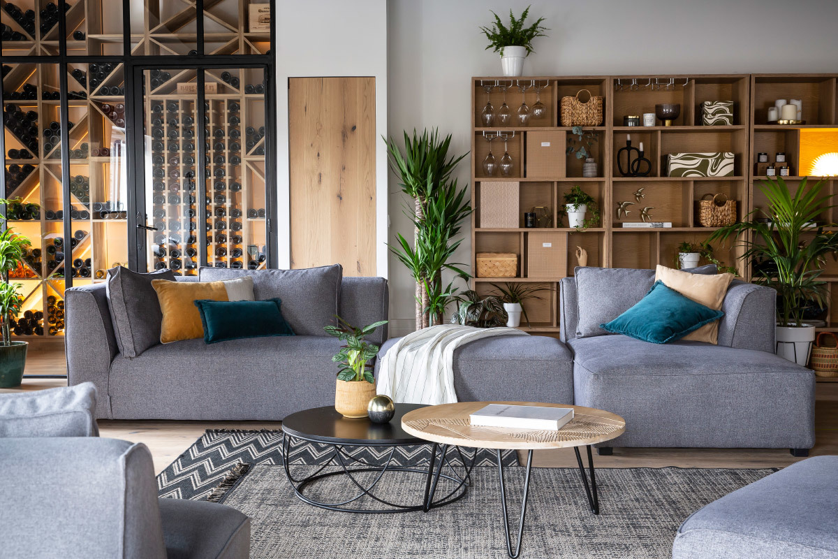 Tapis chevrons noir 200 x 290 cm MISSO