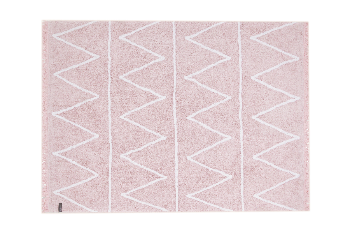 Tapis coton 120x160cm rose ALISHIA