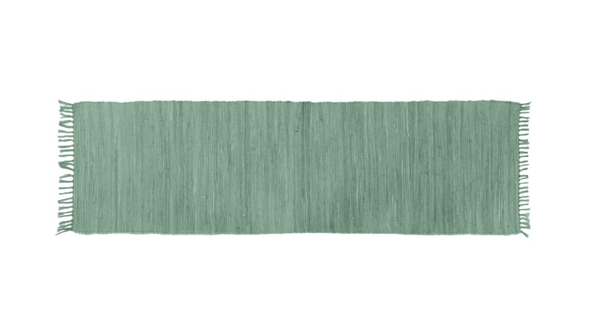 Tapis de couloir vert cladon 60 x 200 cm AUBAGNE