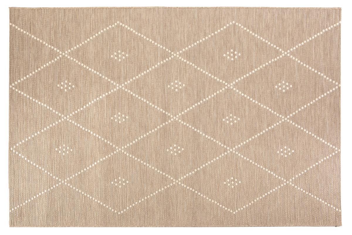 Tapis / Descente de lit pour l'int�rieur et l'ext�rieur beige 60 x 110 cm ASMA