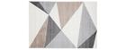 Tapis design blanc, beige et gris 160 x 230 cm TAPEZI