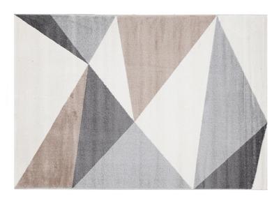 Tapis design blanc, beige et gris 160 x 230 cm TAPEZI