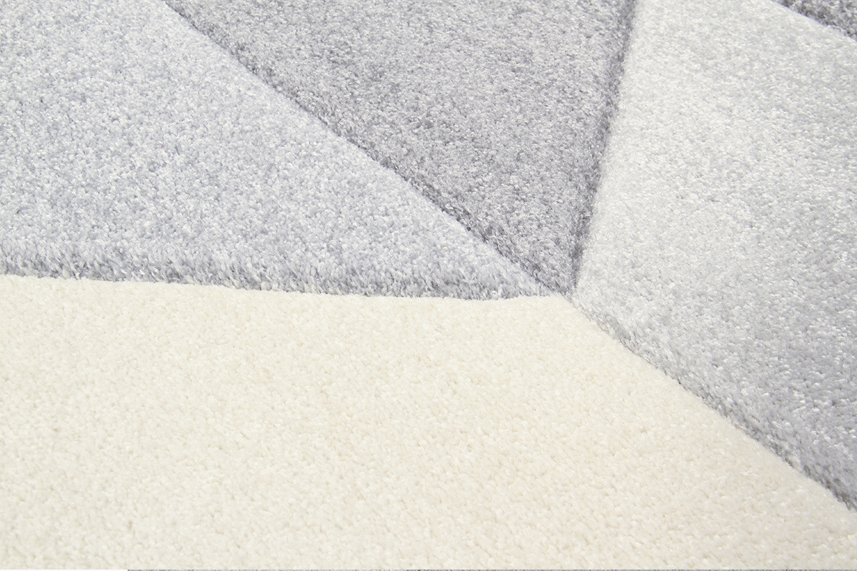 Tapis design gris 160 x 230 cm NAVETTE