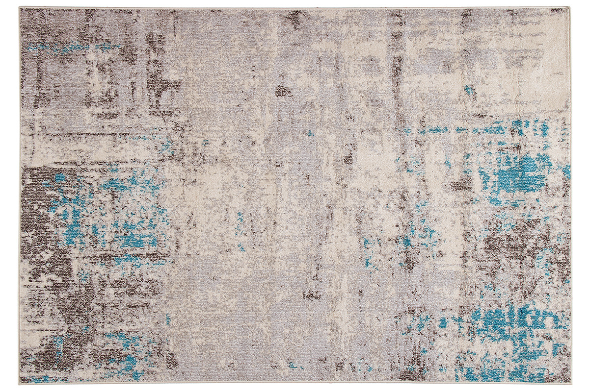 Tapis �cru et bleu 200 x 290 cm CAPS