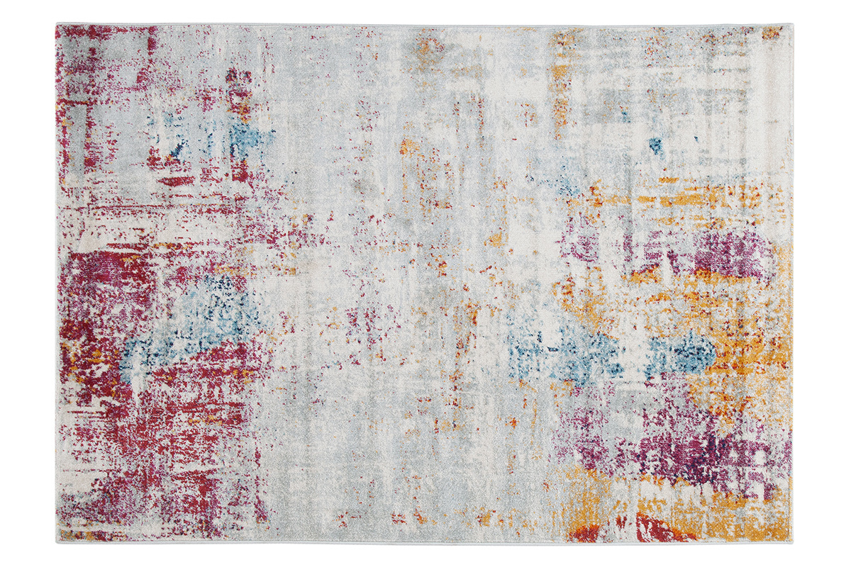 Tapis �cru et multicolore 160 x 230 cm CAPS