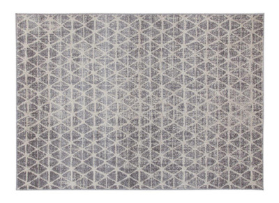 Tapis graphique beige 150 x 200 cm FLAKE