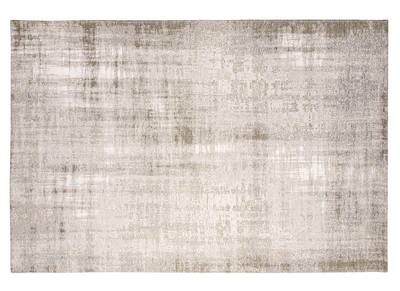 Tapis gris clair acrylique et coton 155x230 USED