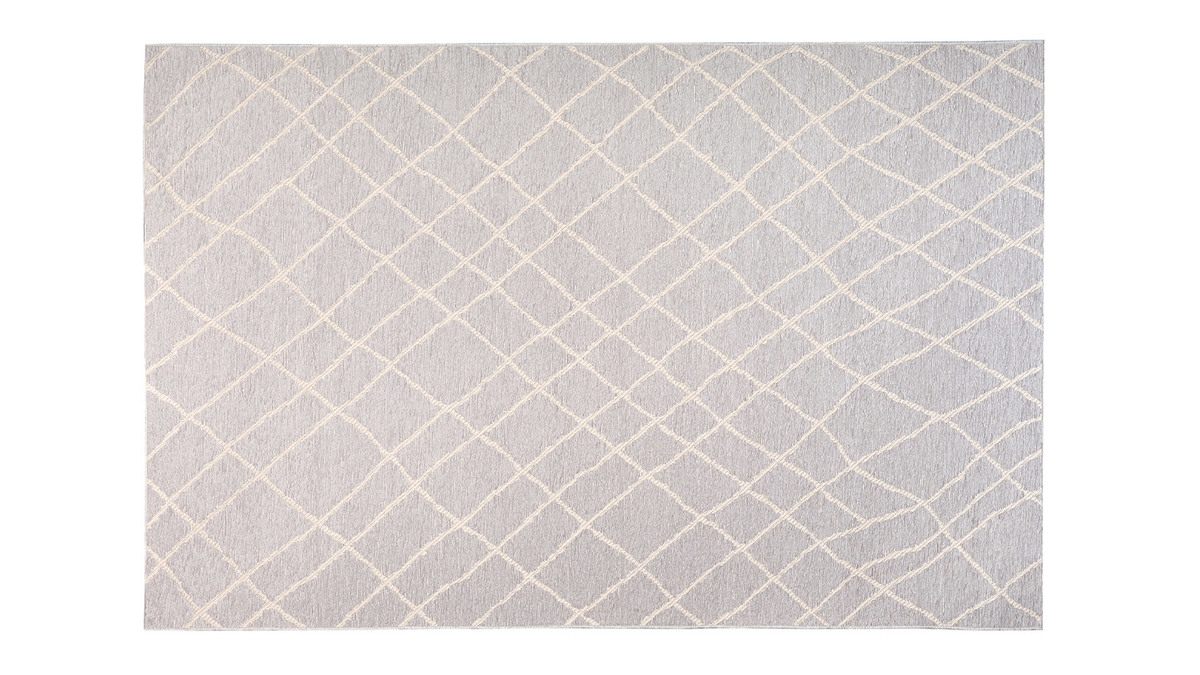 Tapis gris clair polypropylne 160x230 FLOW