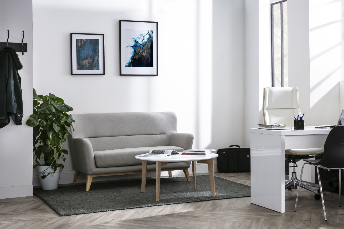 Tapis gris jute 200x300cm GUNNY