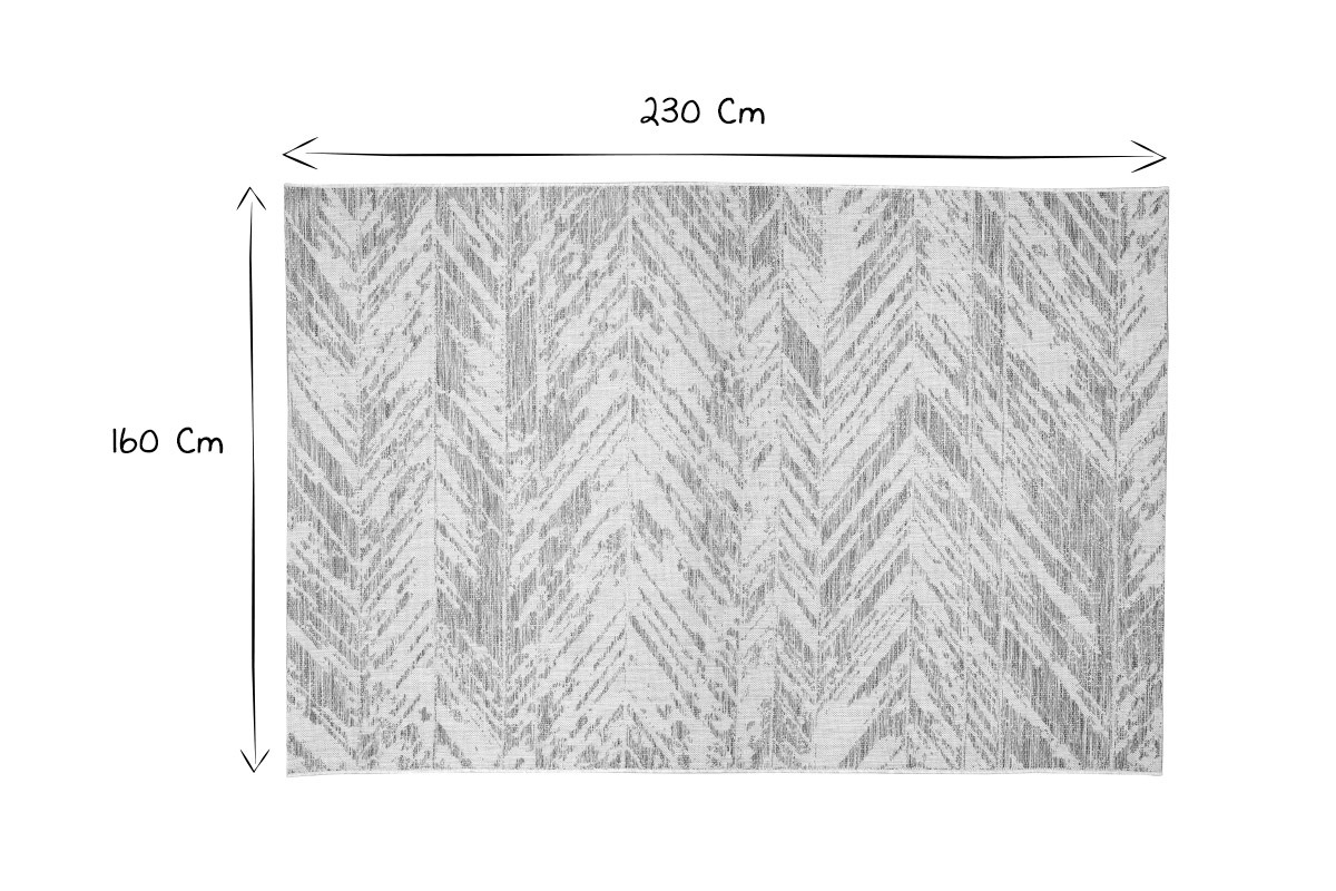 Tapis int�rieur/ext�rieur gris 160 x 230 cm ENORA