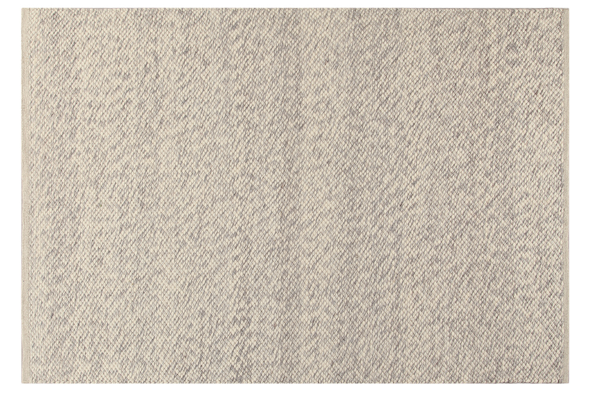 Tapis ivoire en laine 140 x 200 cm WOOL