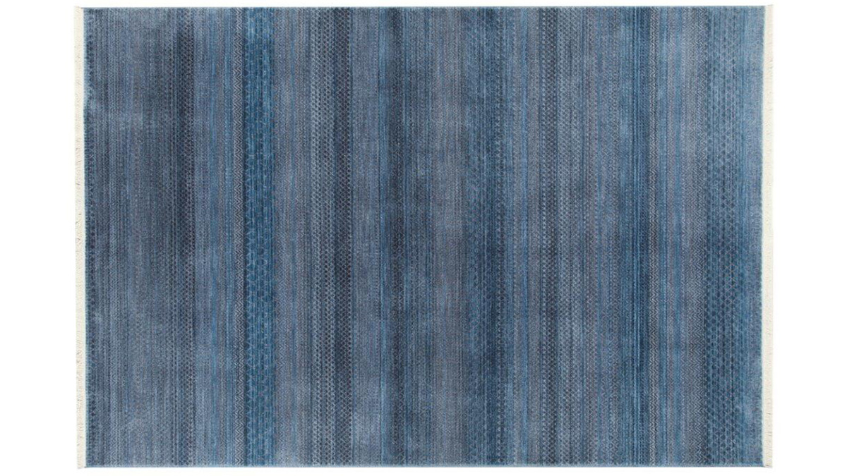 Tapis moderne à motifs bleus 160 x 230 cm INDIGO
