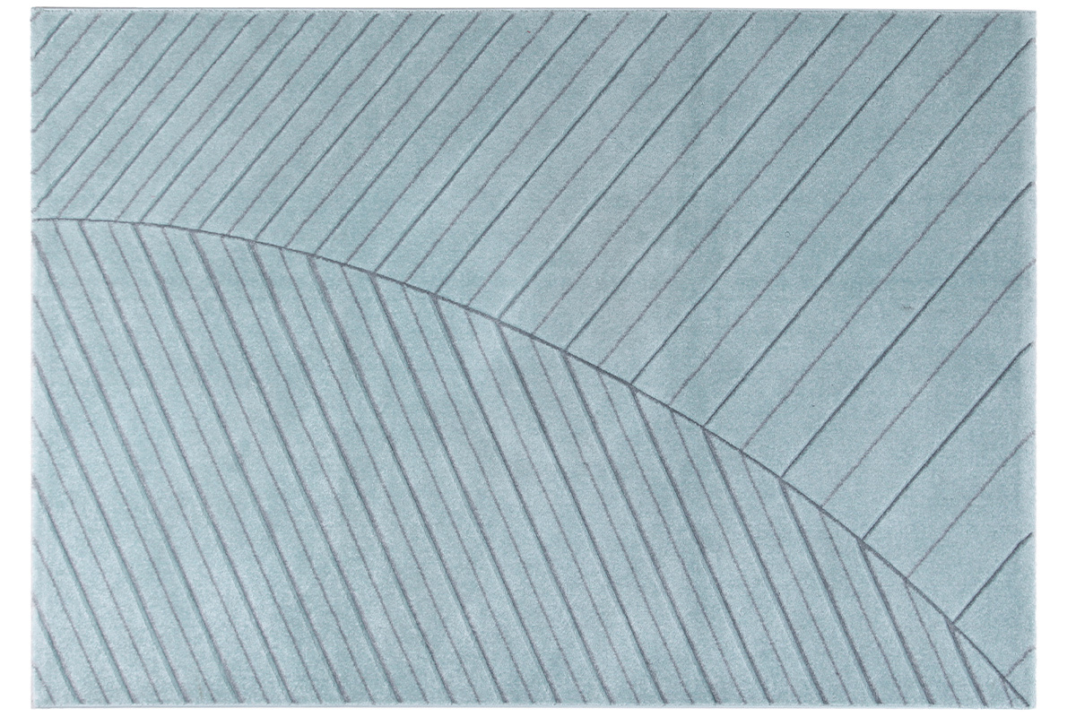 Tapis moderne bleu clair 160 x 230 cm PALM