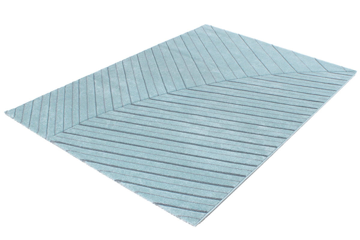 Tapis moderne bleu clair 160 x 230 cm PALM