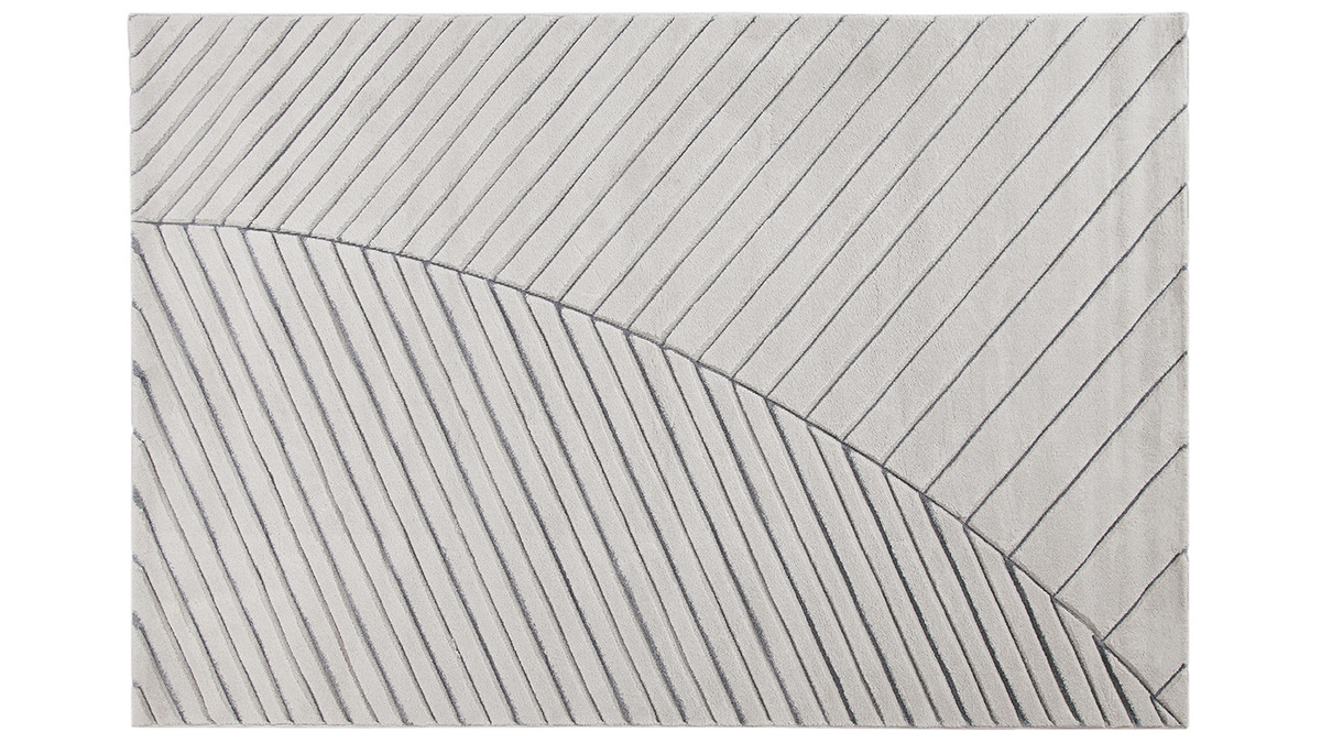 Tapis moderne gris clair 160 x 230 cm PALM