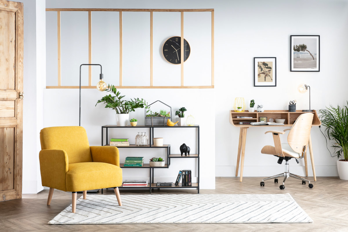 Tapis moderne gris clair 160 x 230 cm PALM