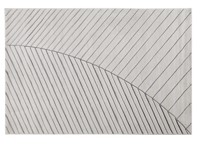 Tapis moderne gris clair 160 x 230 cm PALM