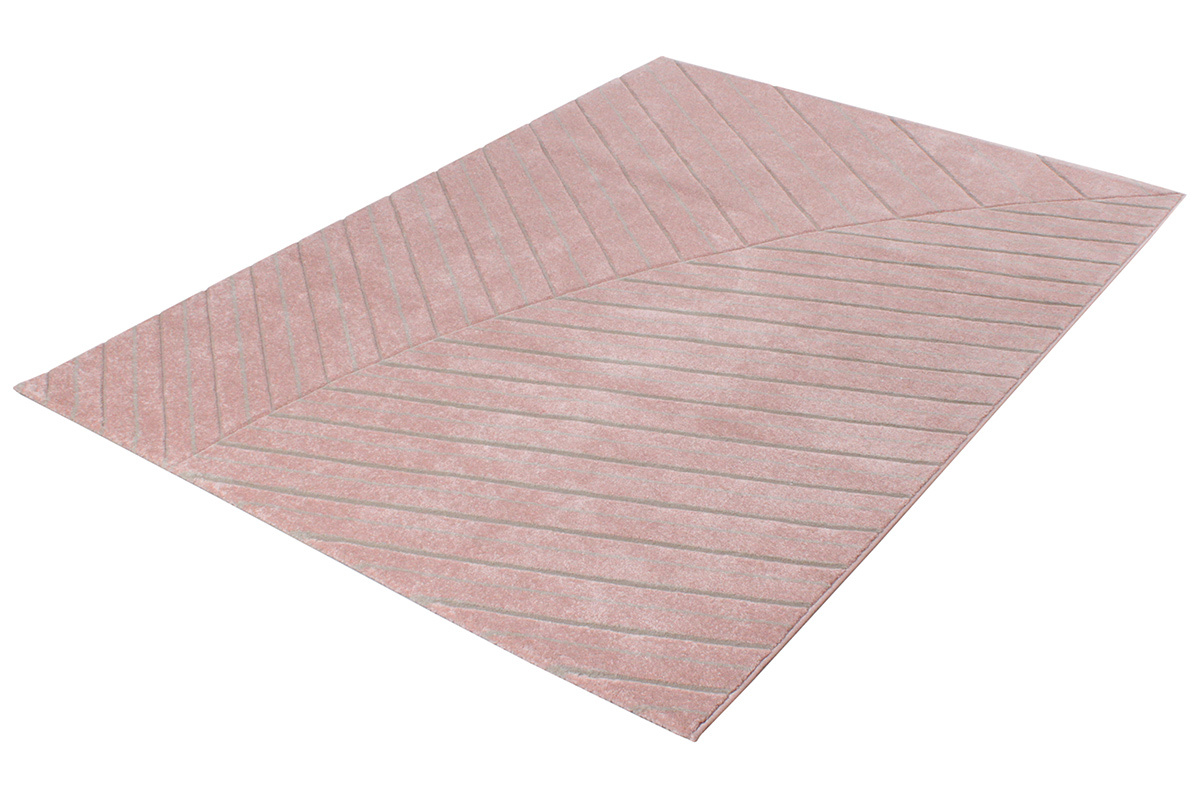 Tapis moderne rose 160 x 230 cm PALM