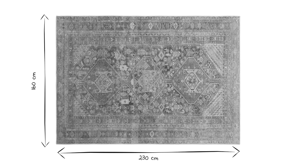 Tapis persan  motifs 160 x 230 cm BAHA