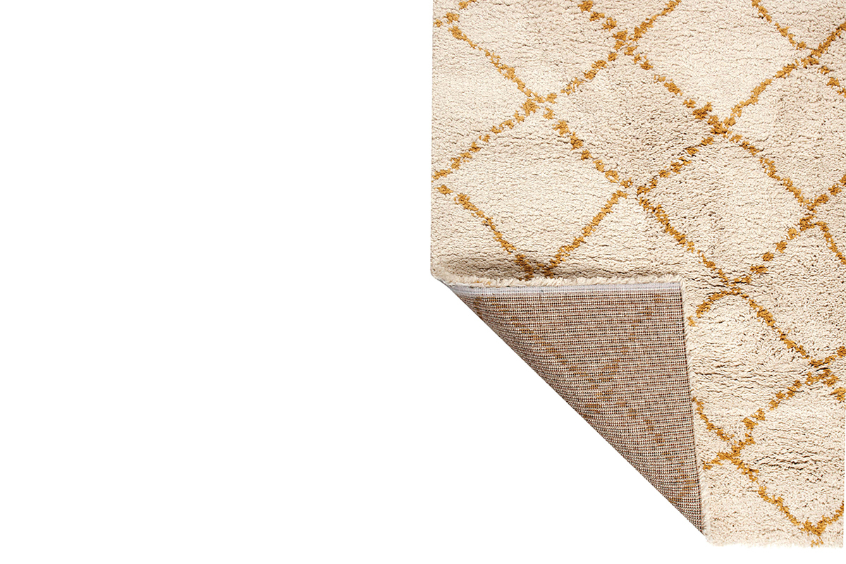 Tapis polypropylne jaune 160 x 230 cm BERBERE