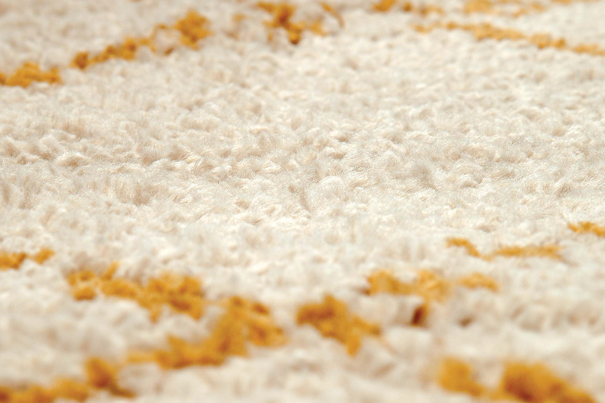 Tapis polypropylne jaune 160 x 230 cm BERBERE