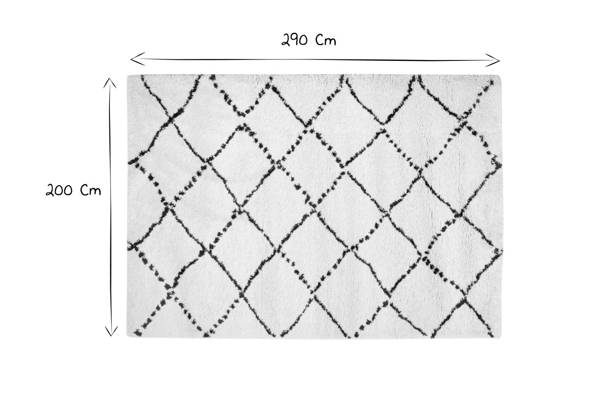 Tapis polypropyl�ne kaki 200 x 290 cm BERBERE