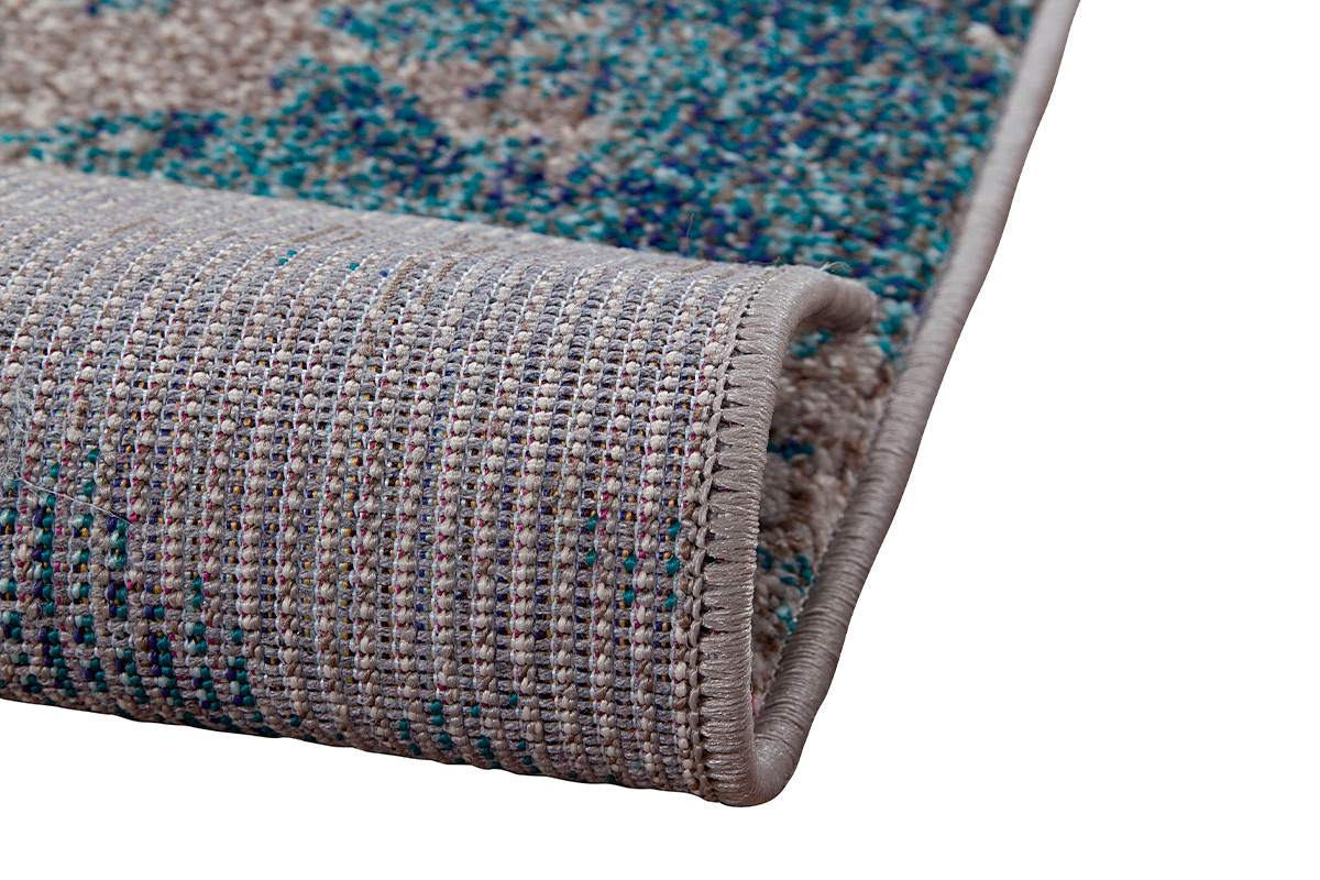 Tapis rectangulaire  motif abstrait bleu 160 x 230 cm CAPS