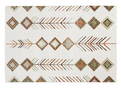 Tapis rectangulaire à motifs berbères multicolores 160 x 230 cm SPELL