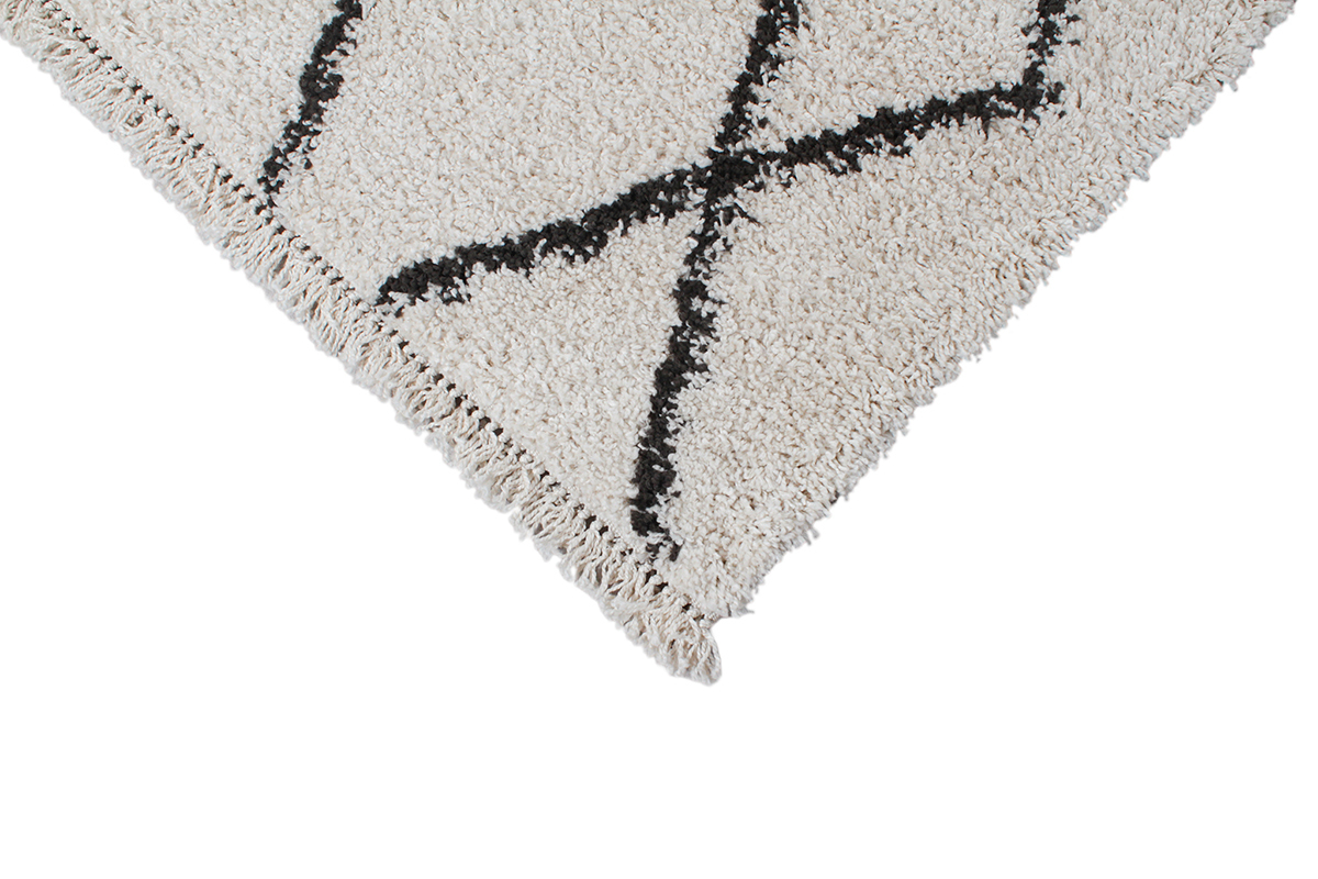 Tapis style berb�re gris et blanc 160 x 230 cm TRIBU