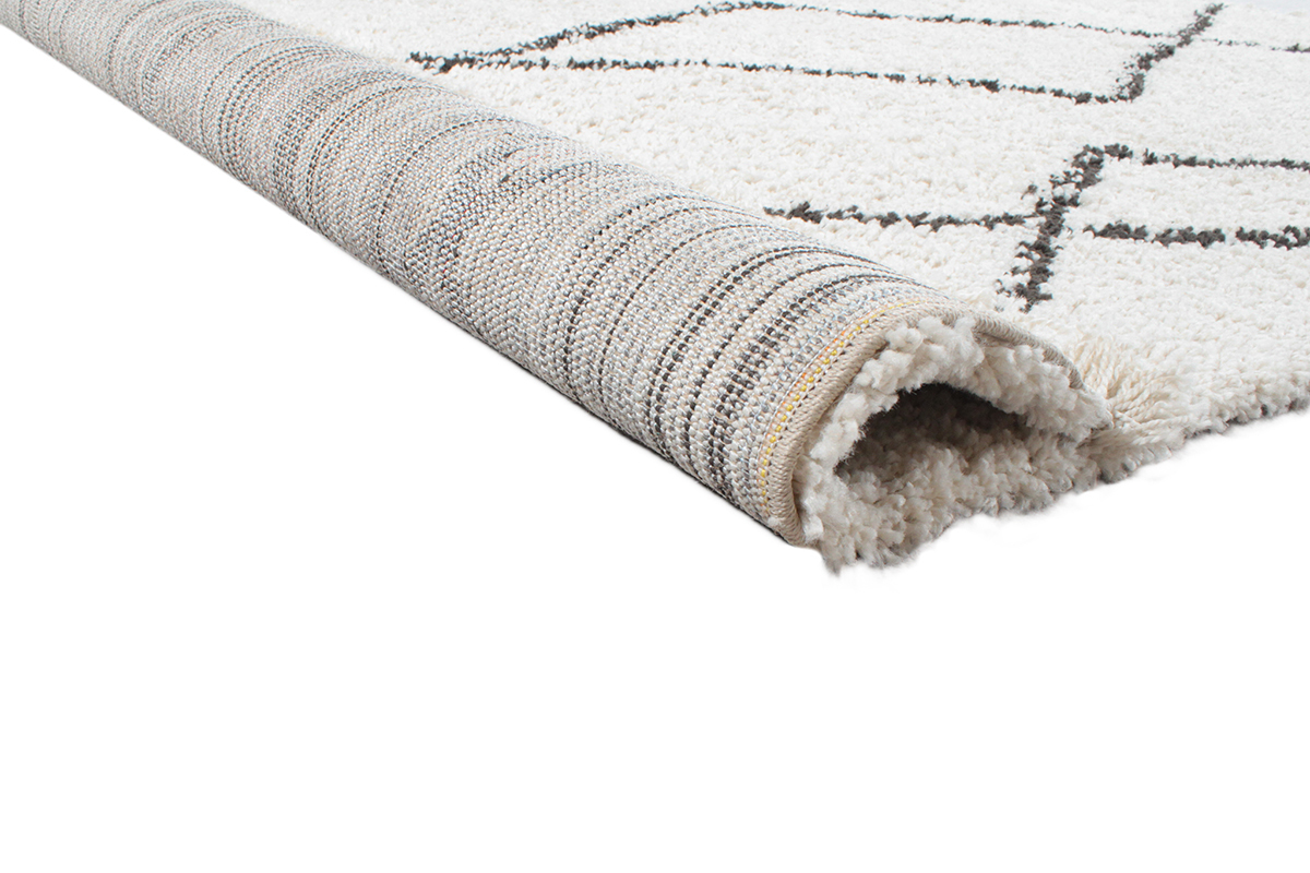 Tapis style berb�re gris et blanc 160 x 230 cm TRIBU