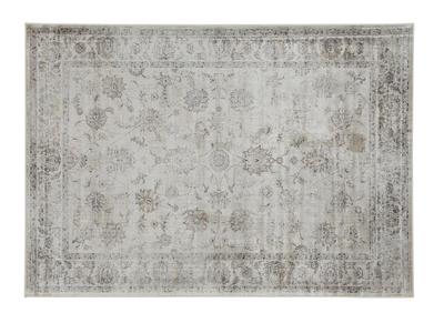 Tapis vintage en viscose avec motifs gris 160 x 230 cm RYAD