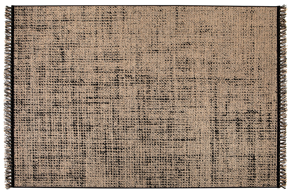 Tapis vintage noir et naturel160 x 230 cm ALVA