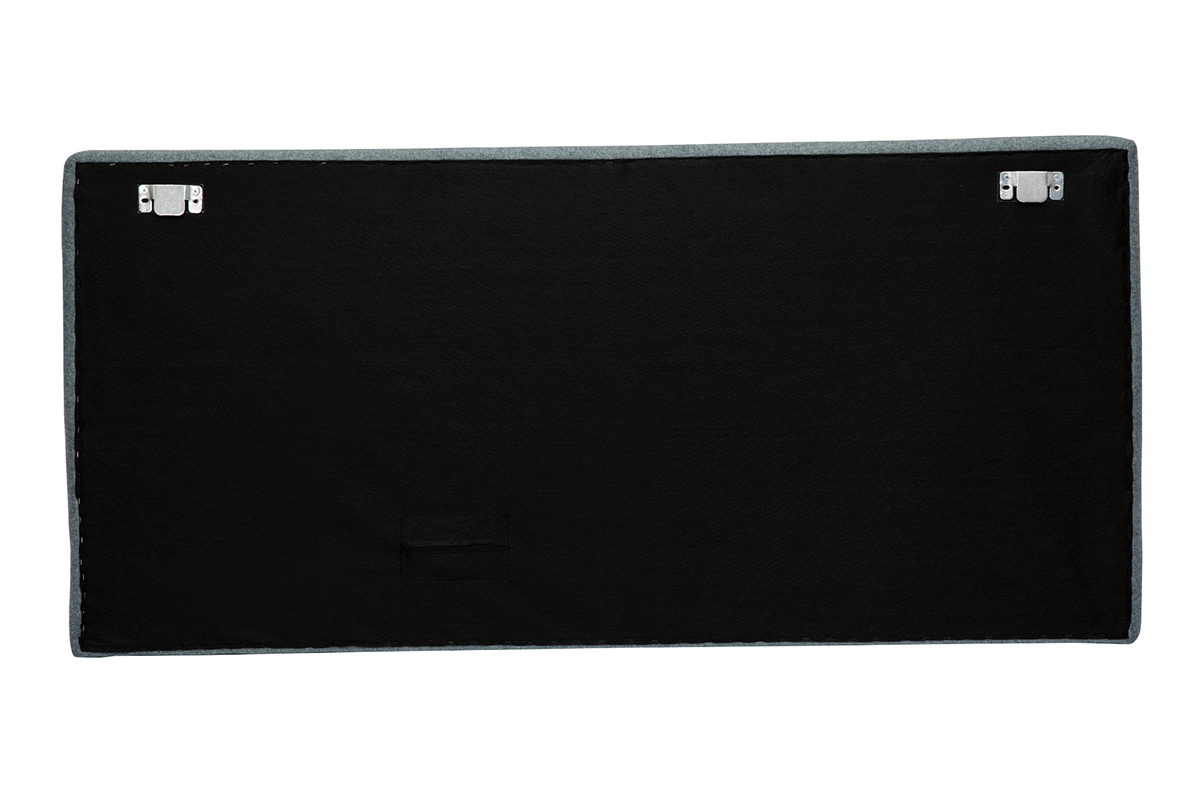 T�te de lit � suspendre en tissu vert L160 cm LILY