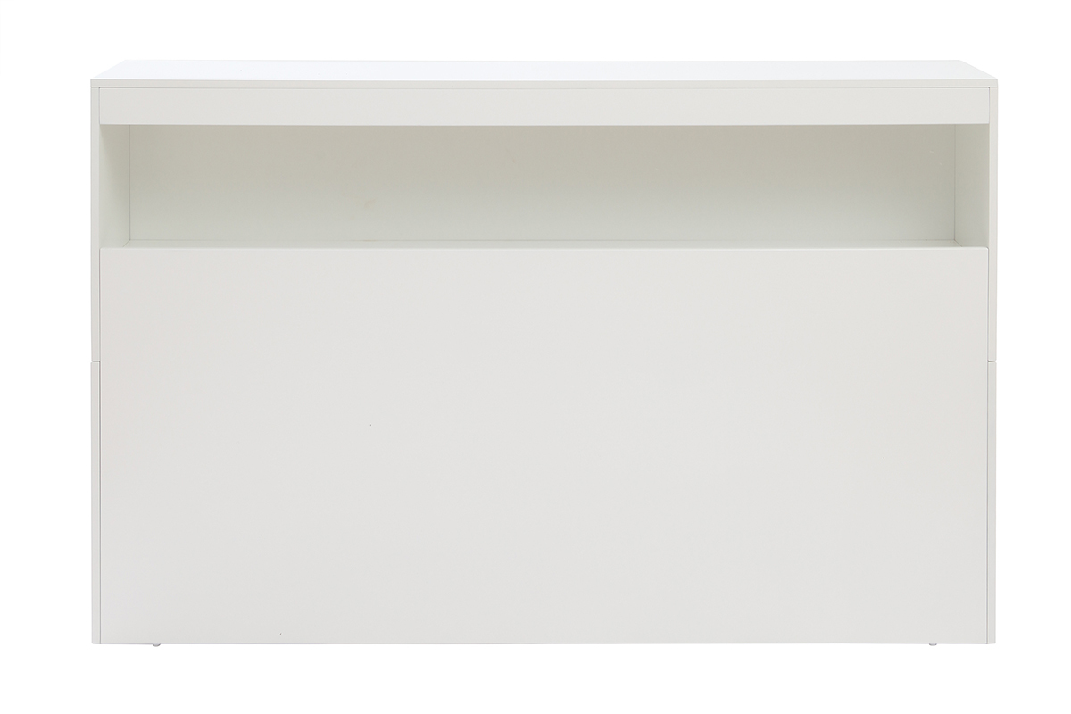 T�te de lit avec rangements blanche 160 cm HYPNOS
