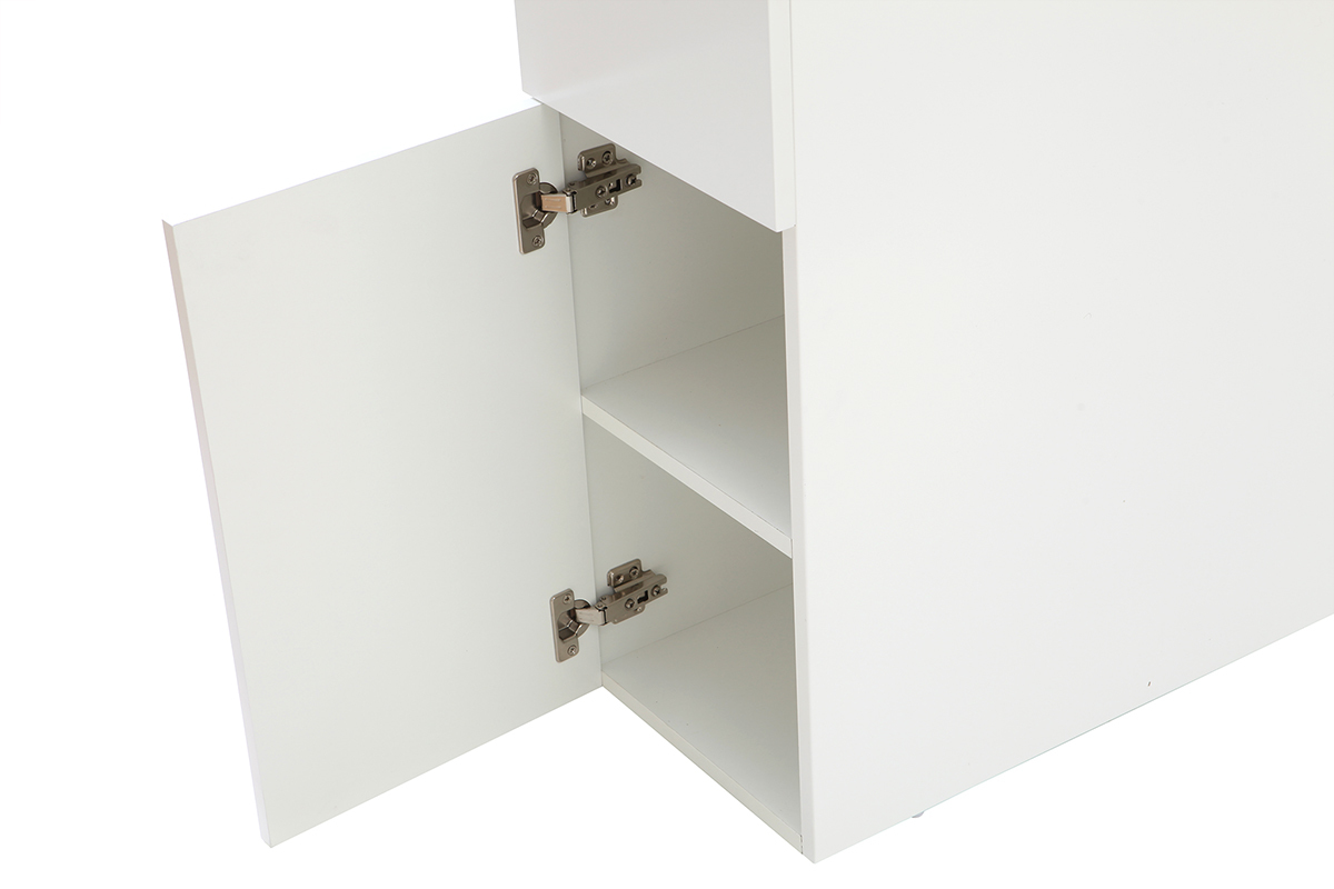 T�te de lit avec rangements blanche 160 cm HYPNOS