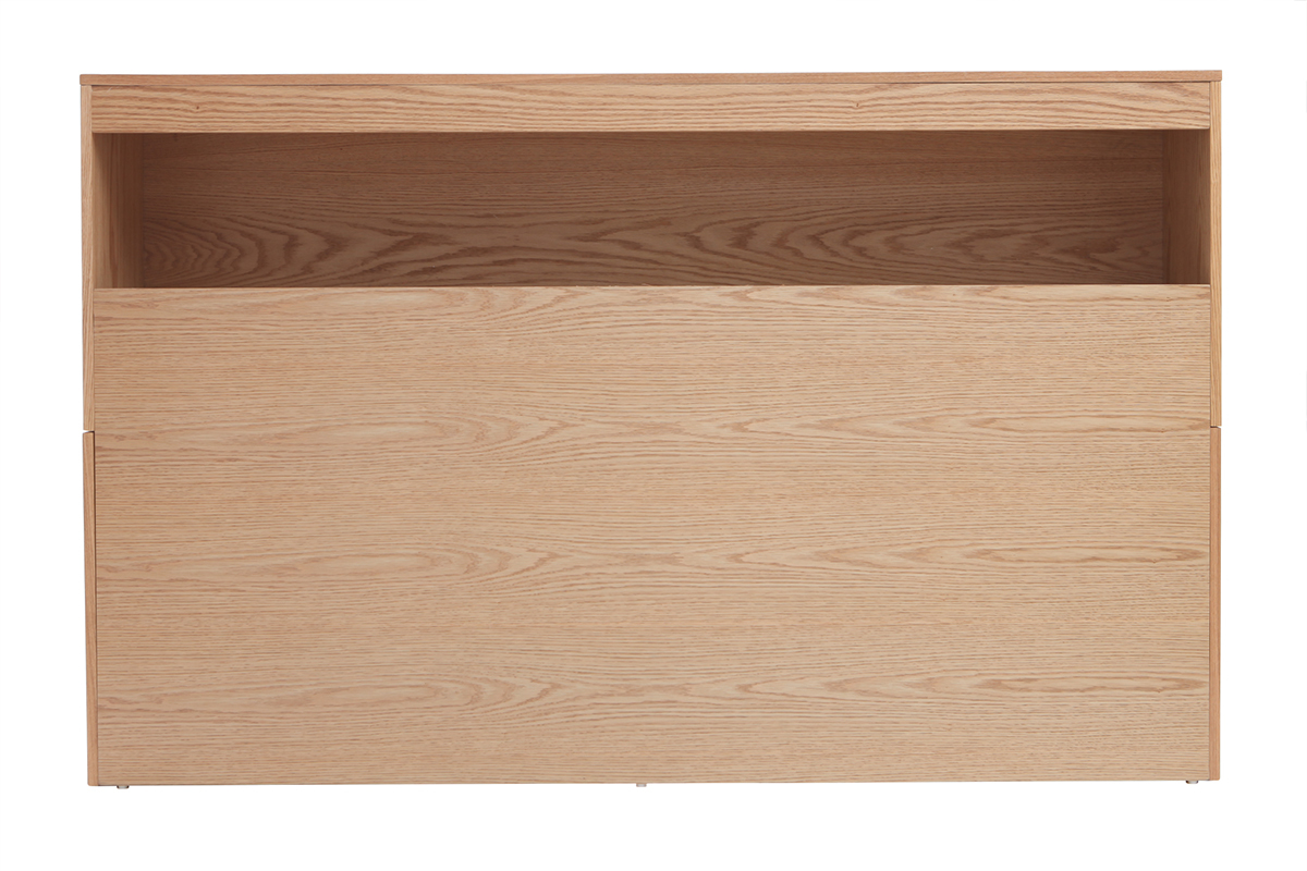 T�te de lit avec rangements bois clair 160 cm HYPNOS