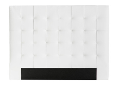 Tête de lit capitonnée blanc cassé 160 cm HALCIONA