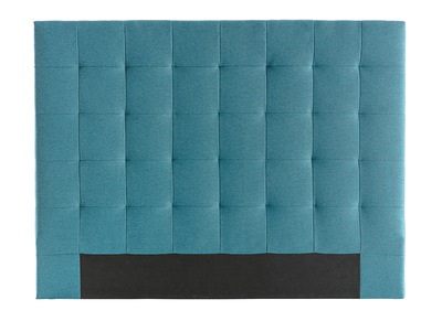 Tête de lit capitonnée en tissu bleu canard 160 cm HALCIONA