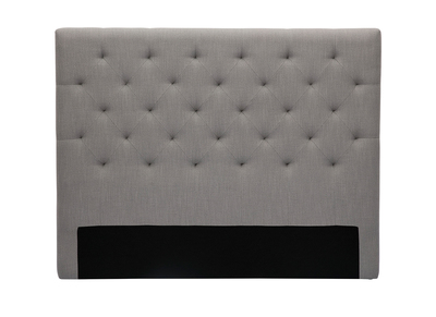 Tête de lit Miliboo Tête de lit capitonnée en tissu gris L180 cm