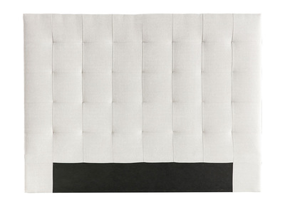 T&ecirc;te de lit capitonn&eacute;e en tissu naturel 140 cm HALCIONA