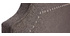 Tête de lit cloutée en tissu gris foncé L166 cm BARDOT