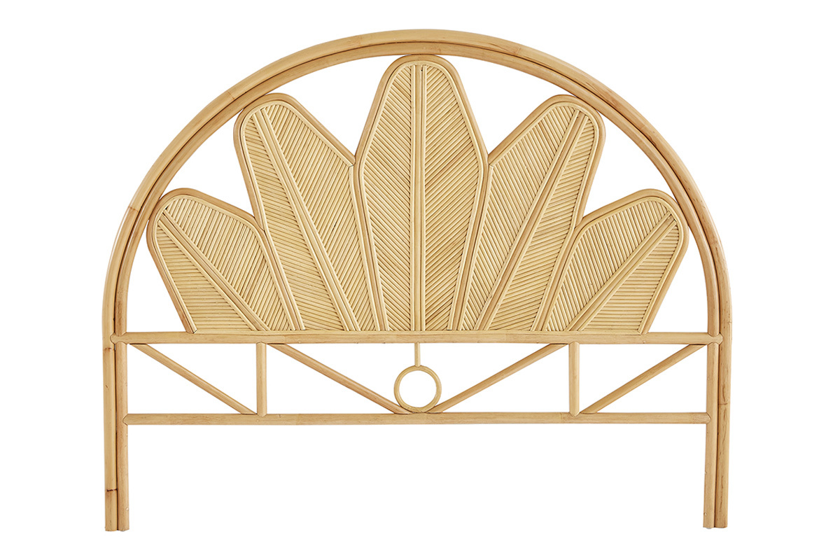 Tte de lit dco en rotin L160 cm NALAH