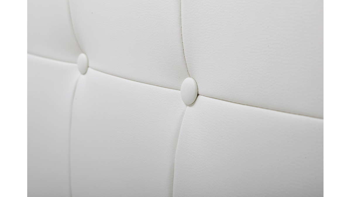 Tte de lit design blanc cass 170 cm LUTECE
