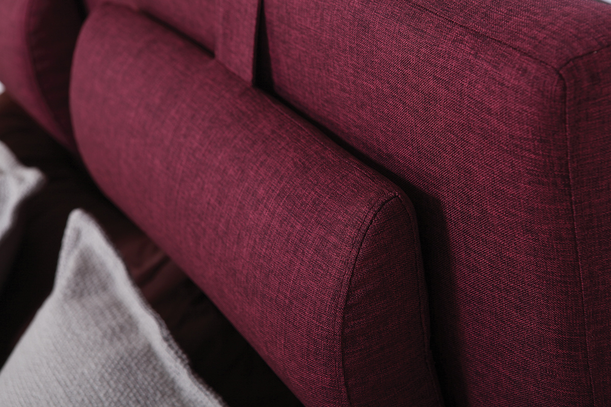 T�te de lit design prune 150 cm LORRY